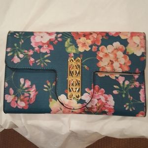 Flower Teal Wallet